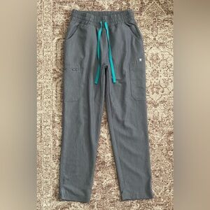 Figs Yola 2.0 High Waisted Joggers Graphite Gray Scrub Pants Size XS Petite